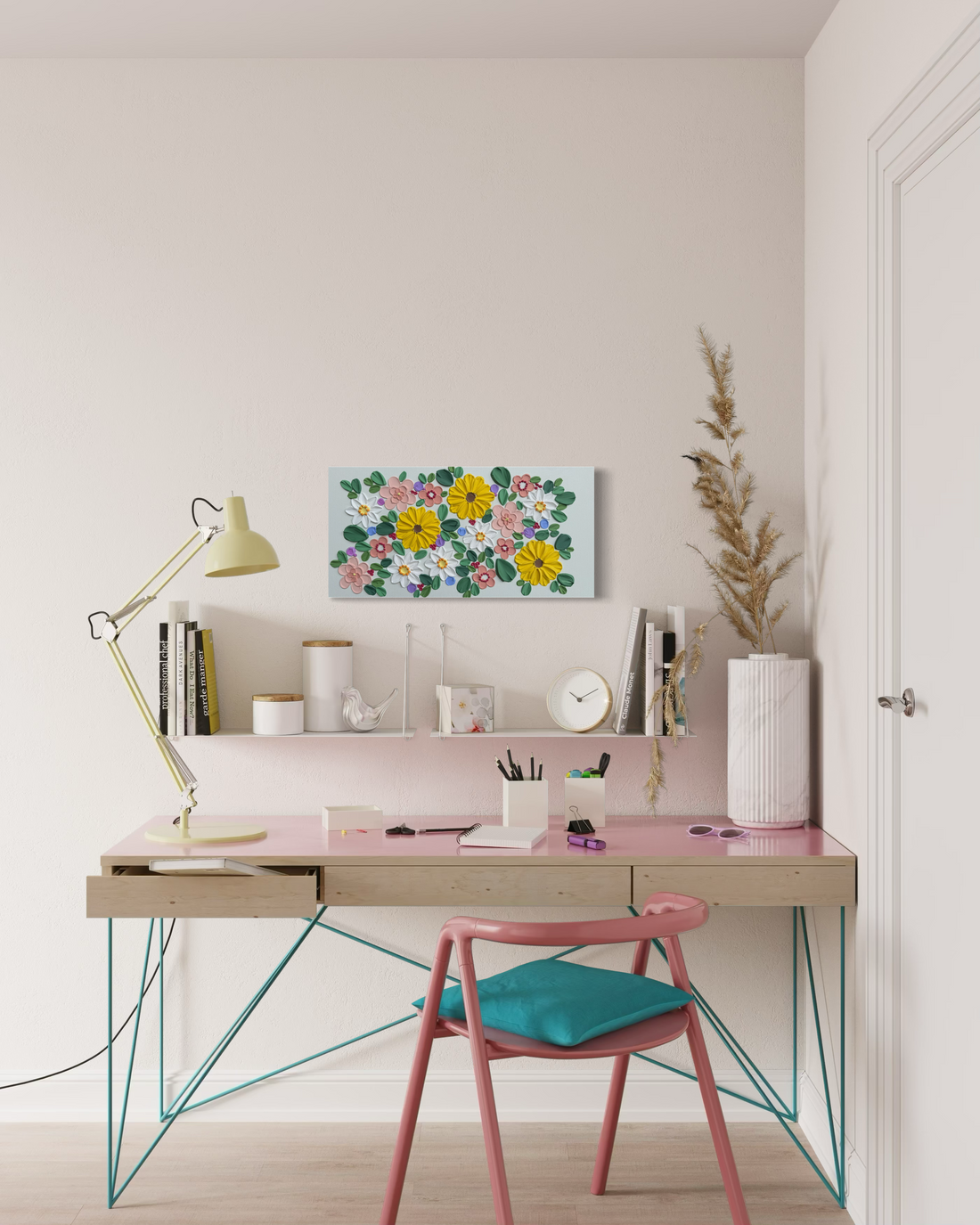 How to Get Started With Textured Floral Art: The Only Supply List You Actually Need