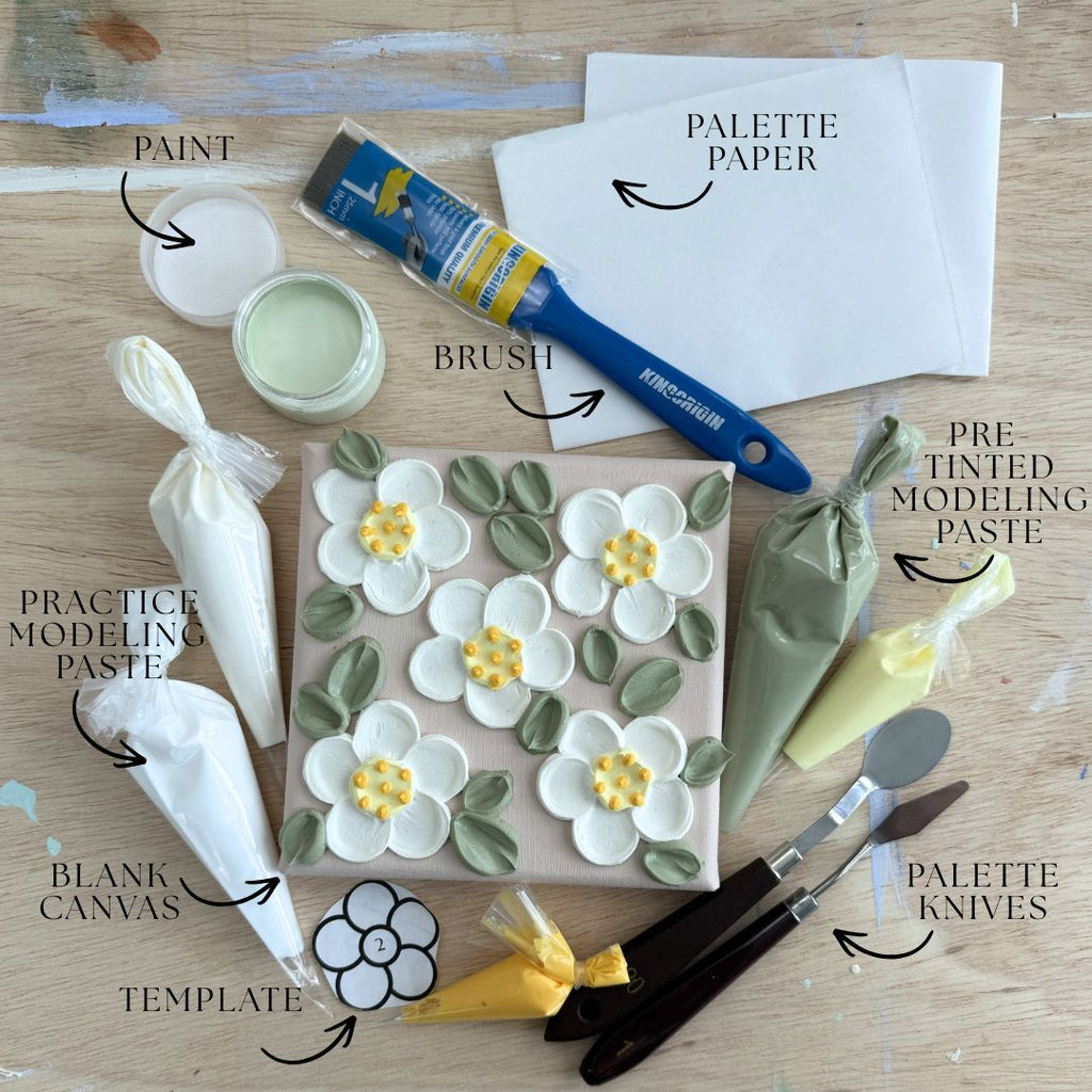 DIY Kit - Texture Flower Art