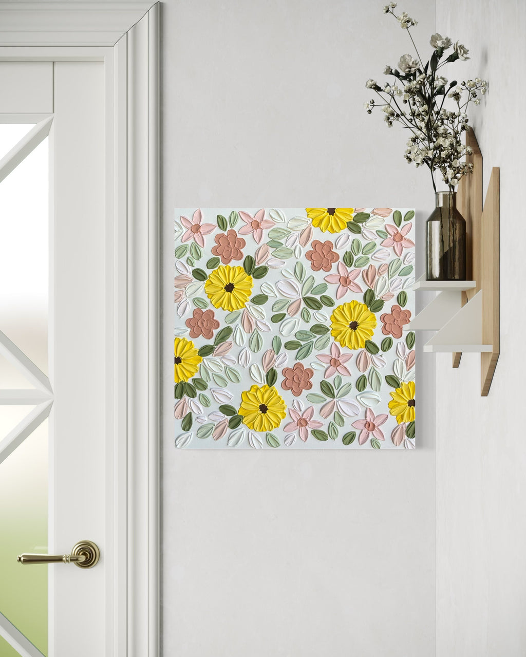 20x20 Original Abstract Canvas Art