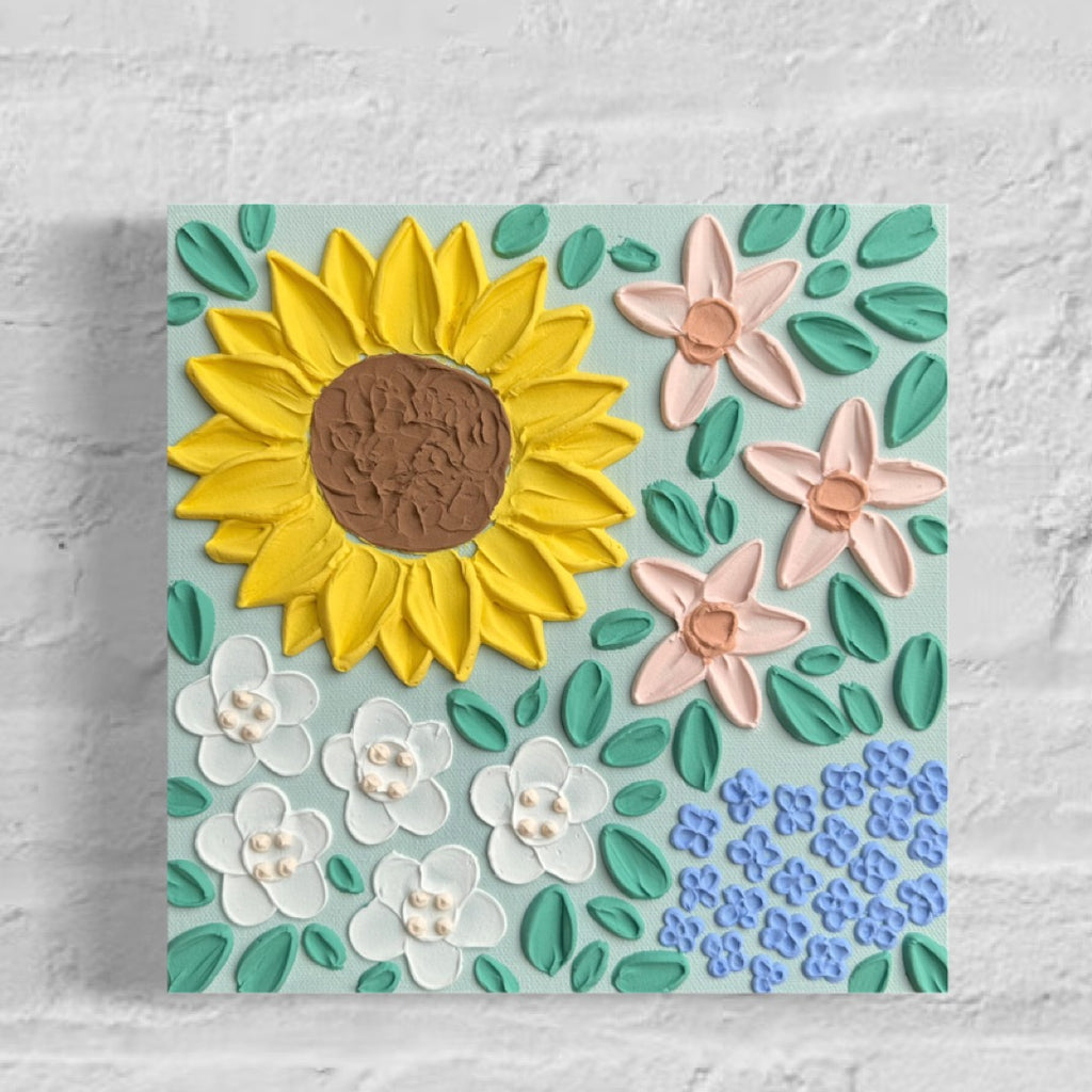 10x10 Textured Floral Canvas (1.5” Deep)