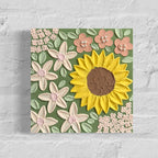 10x10 Textured Floral Canvas (1.5” Deep)