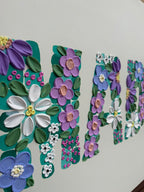 24x36 Custom Canvas - Flower Name Purple Color Scape