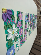 24x36 Custom Canvas - Flower Name Purple Color Scape